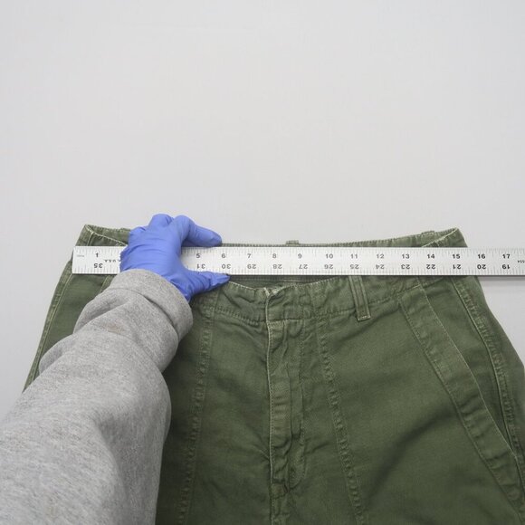 Nili Lotan Luna Linen Blend Pants Size 6 Drop Crotch Baggy Trousers Green - Picture 12 of 13